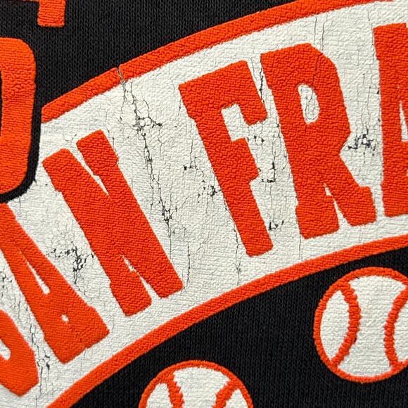 Vintage San Francisco SF Giants 1989 World Series T Shirt Mens L Large Black 80s - Picture 4 of 8